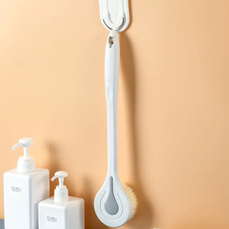 Bathroom Body Brush Kit with Long Handle: Soft-Hair Brush - Problems Solved