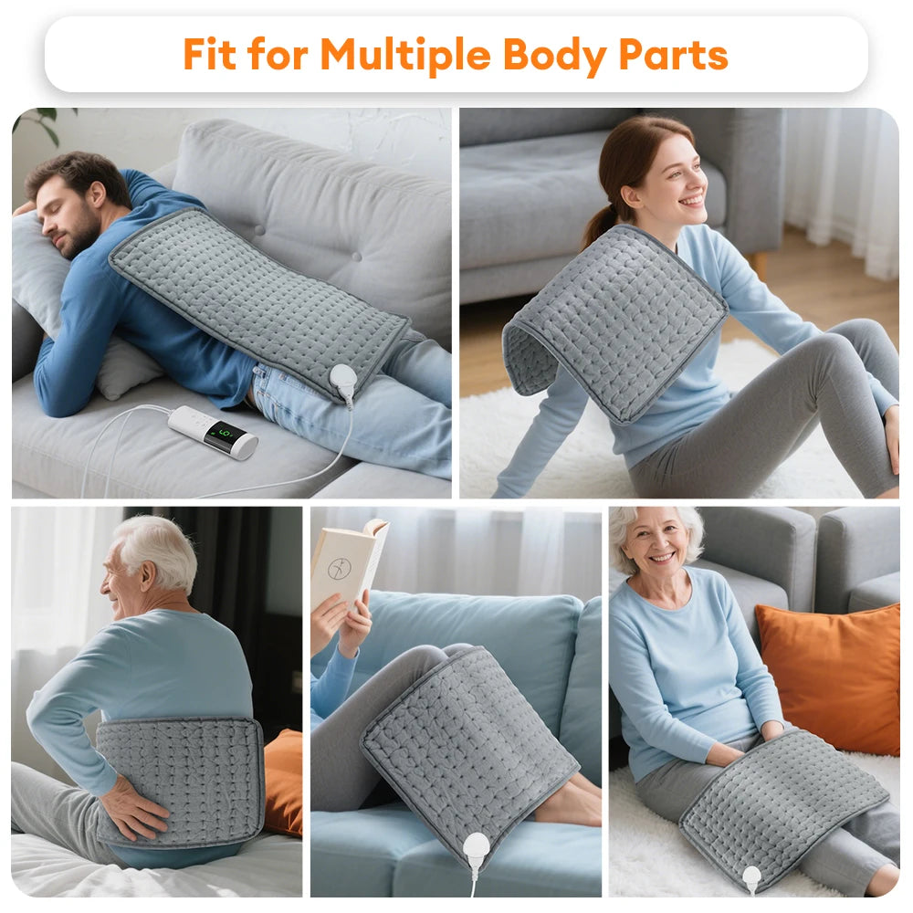 Menstrual Cramps Waist Back Pain Relief Winter Heater 60*30CM Electric Heating Pad Heating Blanket with thermostat Hot Pad for - Problems Solved
