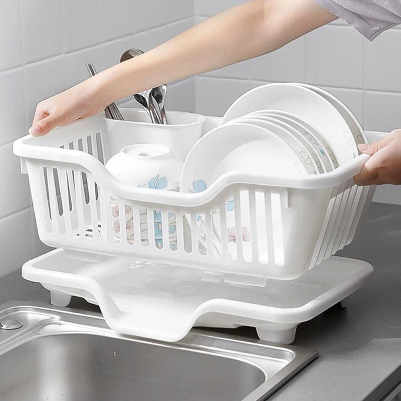 Kitchen Drainage Rack With Drainer Board Countertop Utensils - Problems Solved