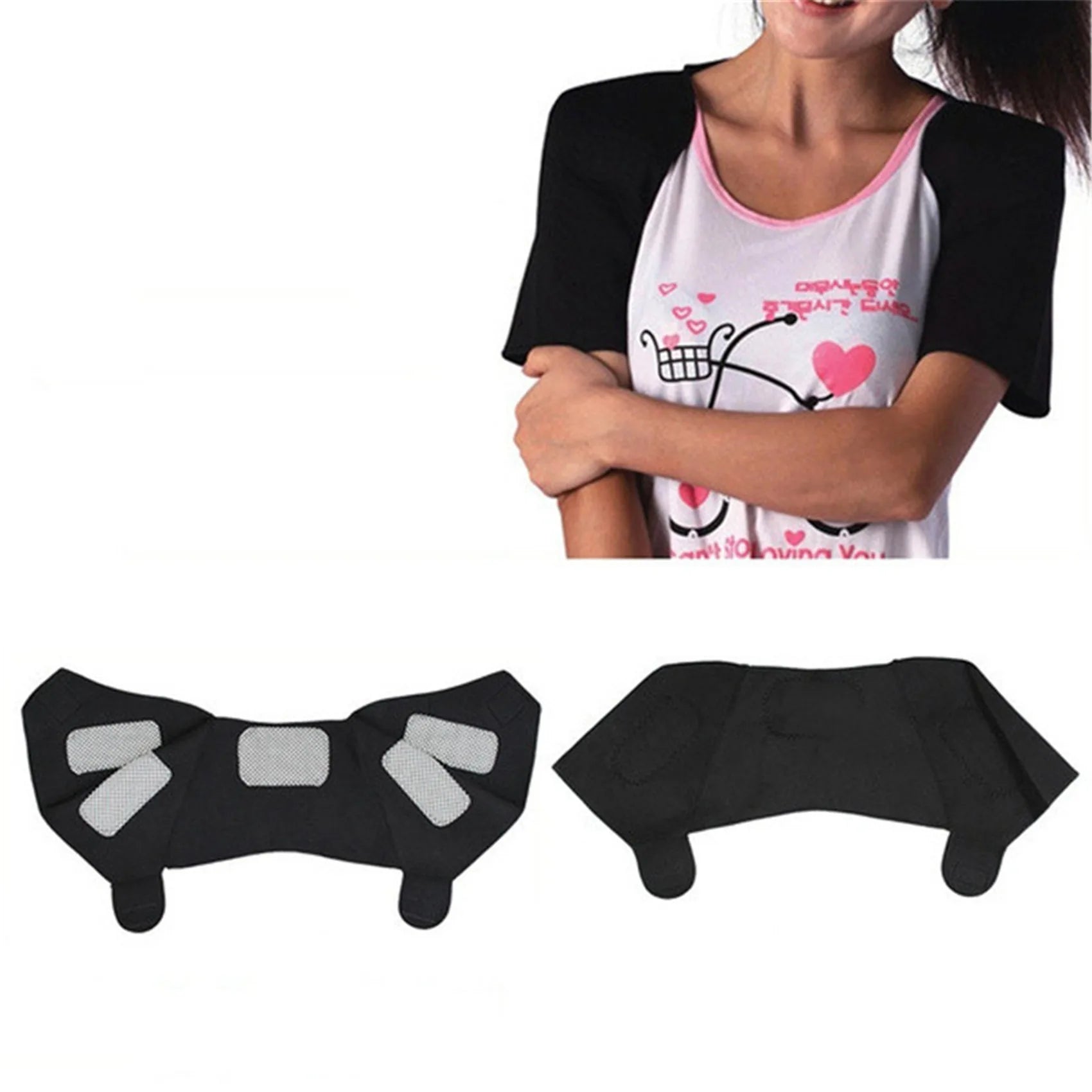 Tourmaline Self-heating Heat Therapy Pad Shoulder Protector Support Brace Pain Relief Health Care Magnet Heated Belt - Problems Solved