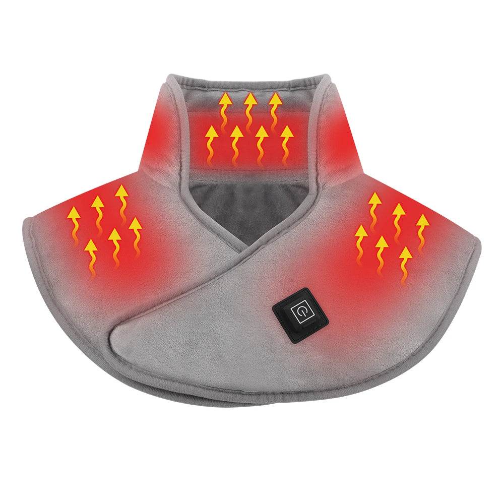 Electric Heating Shoulder Neck Pad USB Heated Back Wrap 3 Heat Level Soft Hot Compress Back Shawl Neck Shoulder Fast Heated Pad - Problems Solved