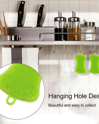 4PCS Kitchen Silicone Sponge Dish Washing Scrubber - Problems Solved