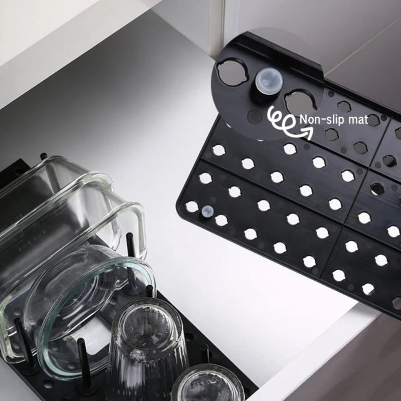 Kitchen Organizer Dish Drying Rack Telescopic Plate Bowl Stand - Problems Solved