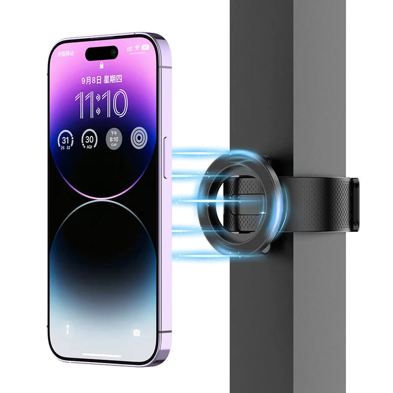 Magnetic Hand Strap MagSafe Phone Mount for Fitness Equipment, Strong Magnet Fit iPhone 16/15/14 & Android, Hands-Free Holder - Problems Solved