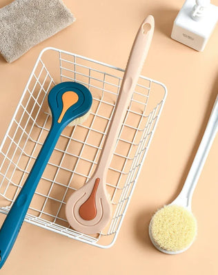 Bathroom Body Brush Kit with Long Handle: Soft-Hair Brush - Problems Solved