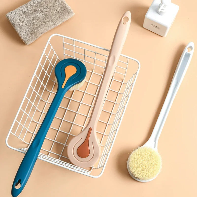 Bathroom Body Brush Kit with Long Handle: Soft-Hair Brush - Problems Solved