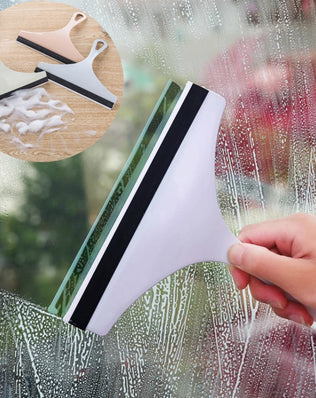 Glass Cleaning Tools Bathroom Mirror Squeegee Car Glass Scraper Cleaning Squeegee Wiper Windshield Silicone  Auto Washing Tool - Problems Solved