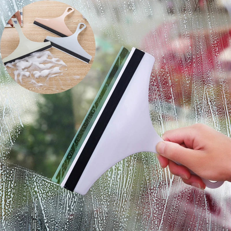 Glass Cleaning Tools Bathroom Mirror Squeegee Car Glass Scraper Cleaning Squeegee Wiper Windshield Silicone  Auto Washing Tool - Problems Solved
