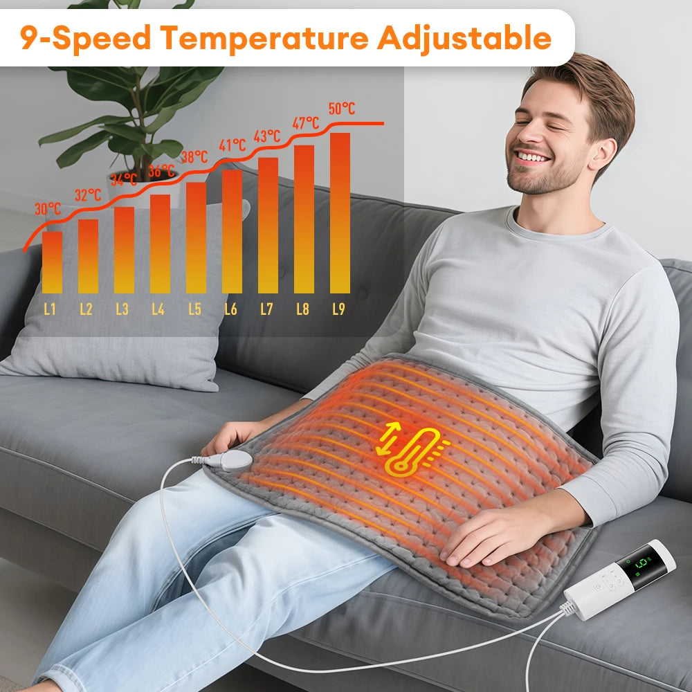 Menstrual Cramps Waist Back Pain Relief Winter Heater 60*30CM Electric Heating Pad Heating Blanket with thermostat Hot Pad for - Problems Solved