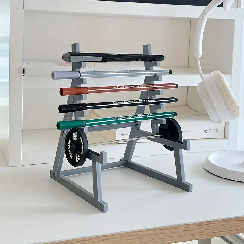 Creative Barbell Pen Holder Fitness Themed Fitness Pen Holder Perfect Gift for Fitness Enthusiasts Weightlifters - Problems Solved