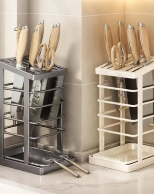 Kitchen Countertop Companion: Multi-function Dish Rack, Knife - Problems Solved
