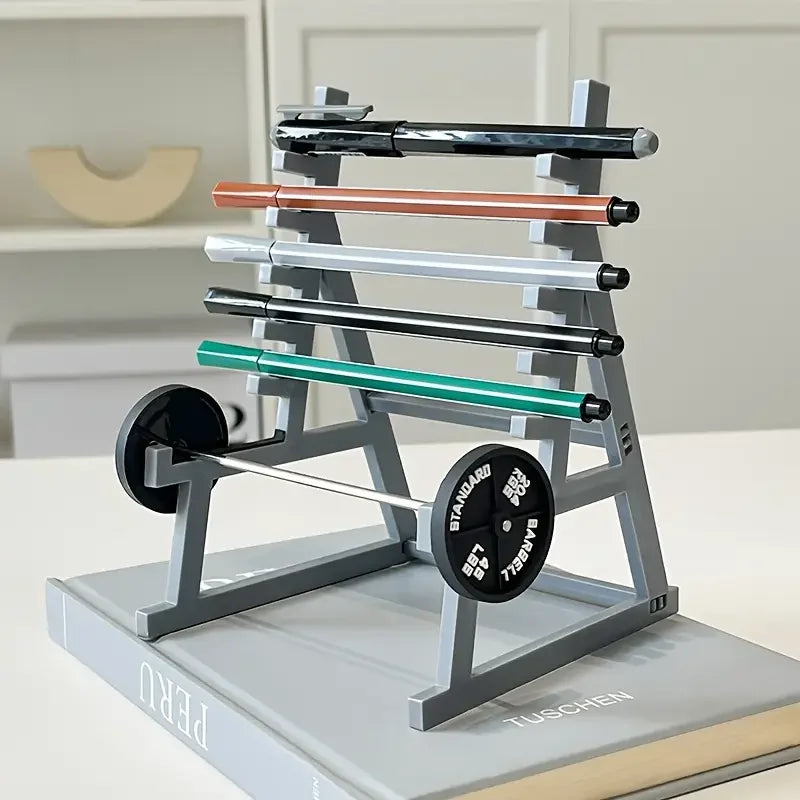Creative Barbell Pen Holder Fitness Themed Fitness Pen Holder Perfect Gift for Fitness Enthusiasts Weightlifters - Problems Solved