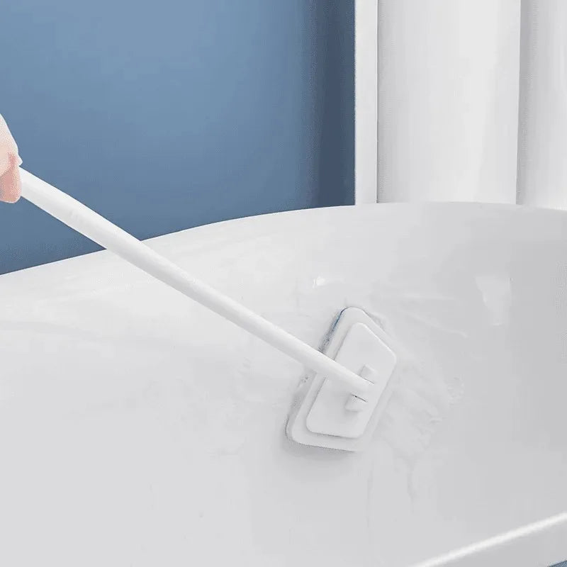 Cleaning Brushes  Bathroom Accessories Wall Cleaning Sponge Hanging Long Handle Removable Floor Bathtub Home Household - Problems Solved