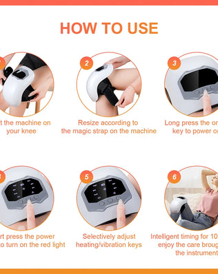 3 Gear Temperature Adjustment Smart Knee LED Display Massager Hot Compress for Shoulders Elbows Knee Gift For Parents Or Elders - Problems Solved