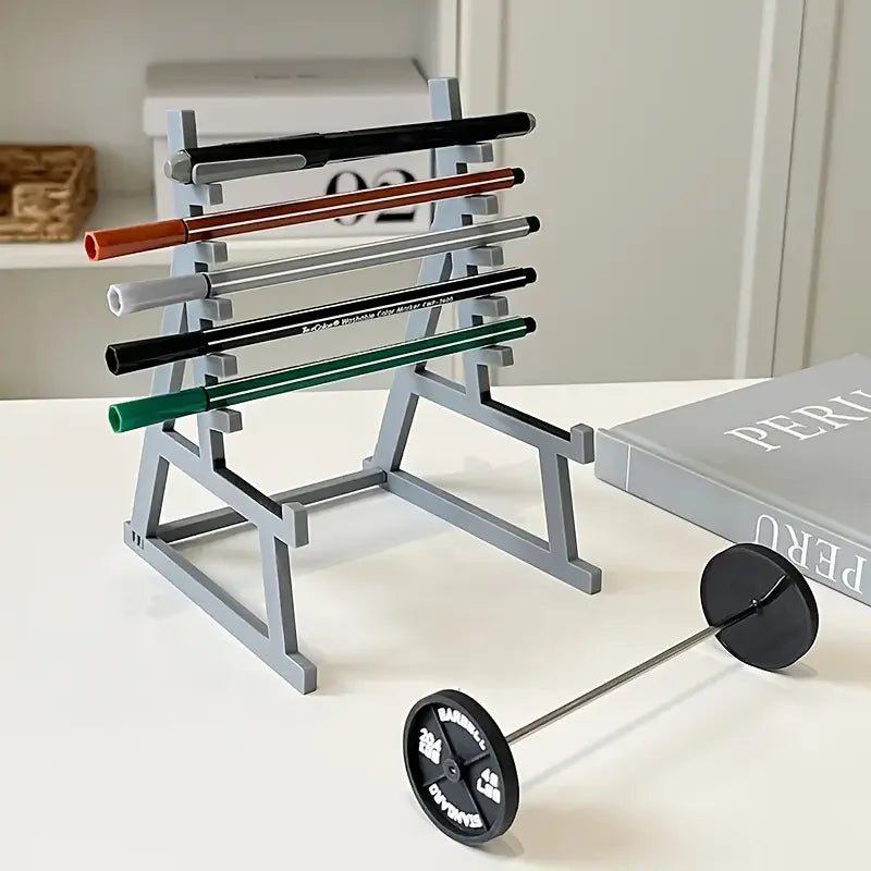 Creative Barbell Pen Holder Fitness Themed Fitness Pen Holder Perfect Gift for Fitness Enthusiasts Weightlifters - Problems Solved