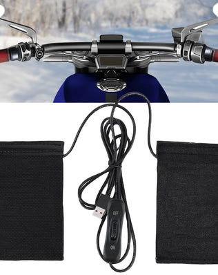 Motorcycle Heated Grips Handlebars Cover 3 Gear Adjustable USB Electric Handlebars Heater Hot Grip Winter Warming Accessories - Problems Solved