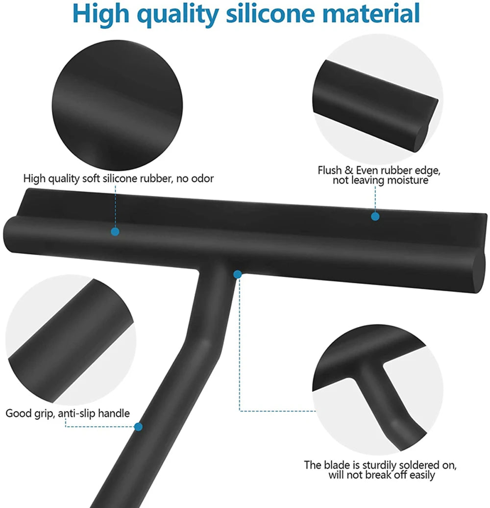Bathroom Shower Squeegee Household Glass Wiper Window - Problems Solved