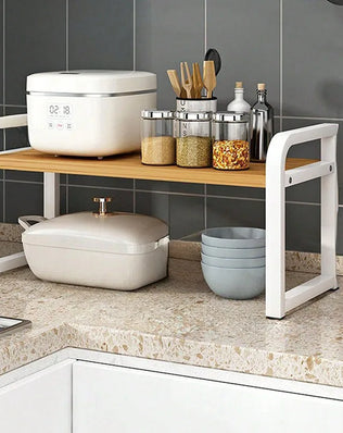 Kitchen Layered Shelves Countertop Cabinets Telescopic - Problems Solved