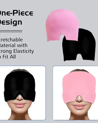 Migraine Relief Hat headache hat Gel Hot Cold Therapy Ice Cap For Relieve Pain Ice Hat Eye Mask Stress Pressure Pain Relief - Problems Solved