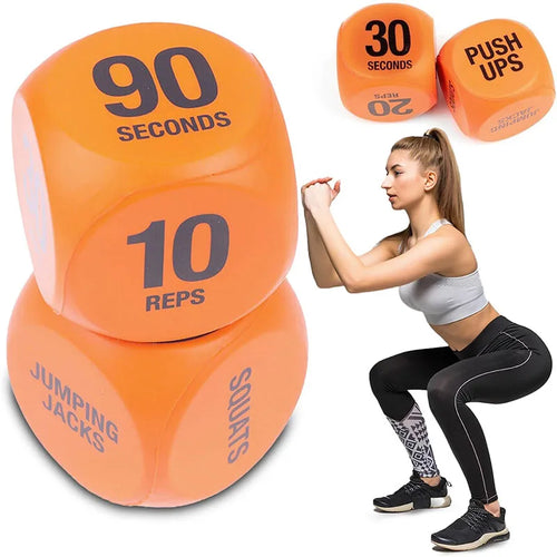 2pk Fitness Exercise Dice for Cardio HIIT Exercise Classes  Fun Fitness Dice Convenient Portable Gym Accessories Whole Body - Problems Solved