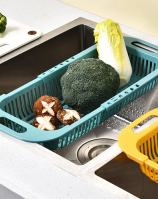 Kitchen Organizer Soap Sponge Holder Sink Rack Telescopic Drain - Problems Solved