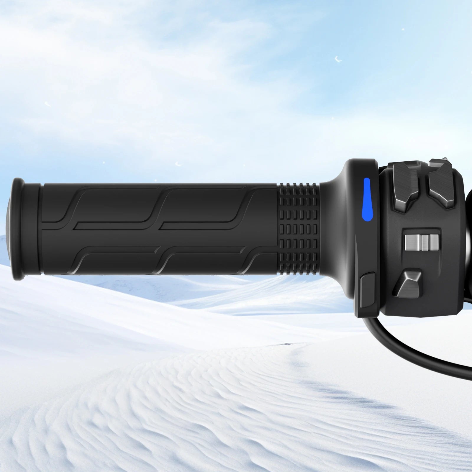 1 Pair 12V 22mm Motorcycle Hand Heated Grips 5-Gear Temperature Adjustable Electric Heating Handle Universal Motorcycle Hot Grip - Problems Solved