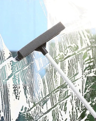 1PC Squeegee Window Cleaner 2 in 1 Retractable Pole Cleaning - Problems Solved