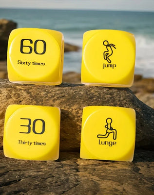 2 PC Fitness Dice Sports Dice (6 sides)-Games for group fitness and exercise classes - Problems Solved
