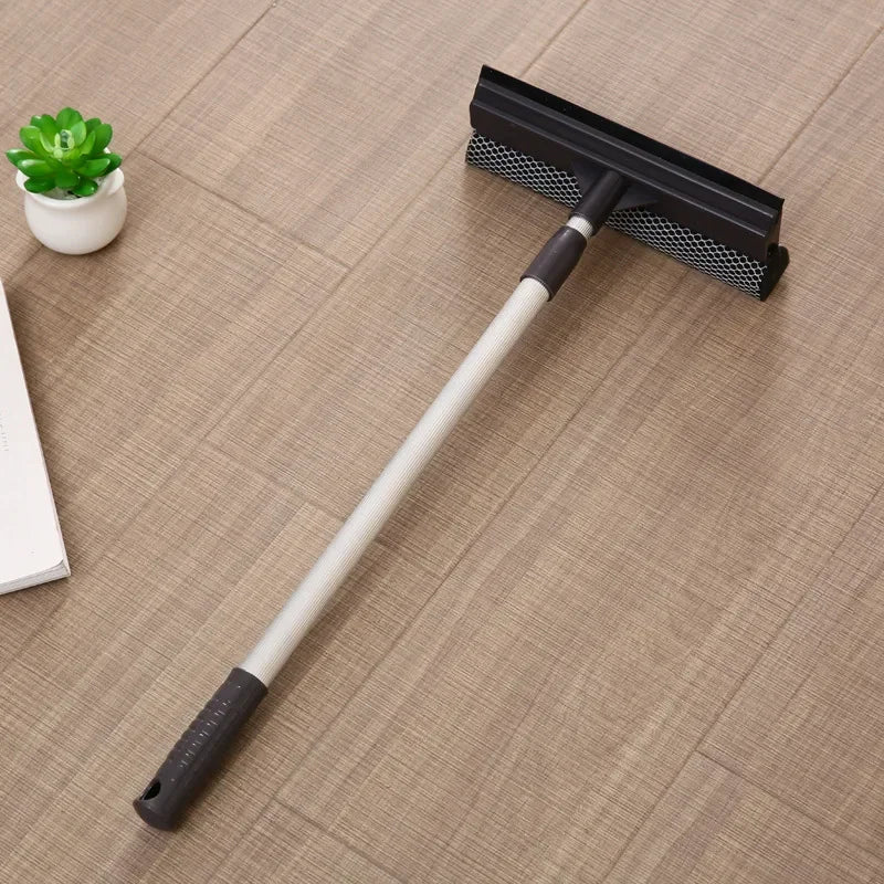 1PC Squeegee Window Cleaner 2 in 1 Retractable Pole Cleaning - Problems Solved