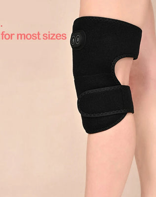 Heated Massage Brace for Shoulder & Knee - USB Rechargeable Support Strap with 3 Heat & Vibration Levels - Problems Solved