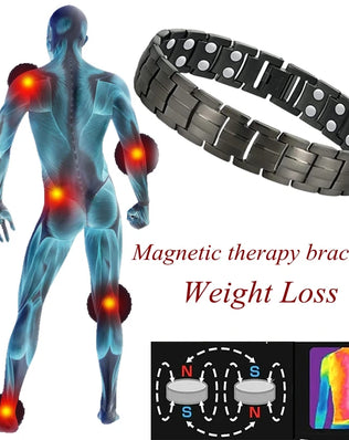 Health Care Magnetic Bracelet Weight Loss Anti-Fatigue Therapy Bracelets for Men Women Arthritis Pain Relief Energy Jewelry Gift - Problems Solved