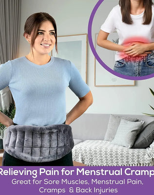 Pain Relief Heating Pad Microwave Hot Wrap Belt Double Sided Fleece for Neck Shoulder Back Soothing Muscle Ache Home Use - Problems Solved