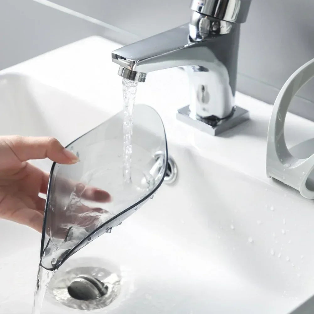 Bathroom Supplies Bathroom Gadgets Soap Holder Drain Dish Storage Plate Tray Leaf Shape Soap Box for Shower Bathroom - Problems Solved