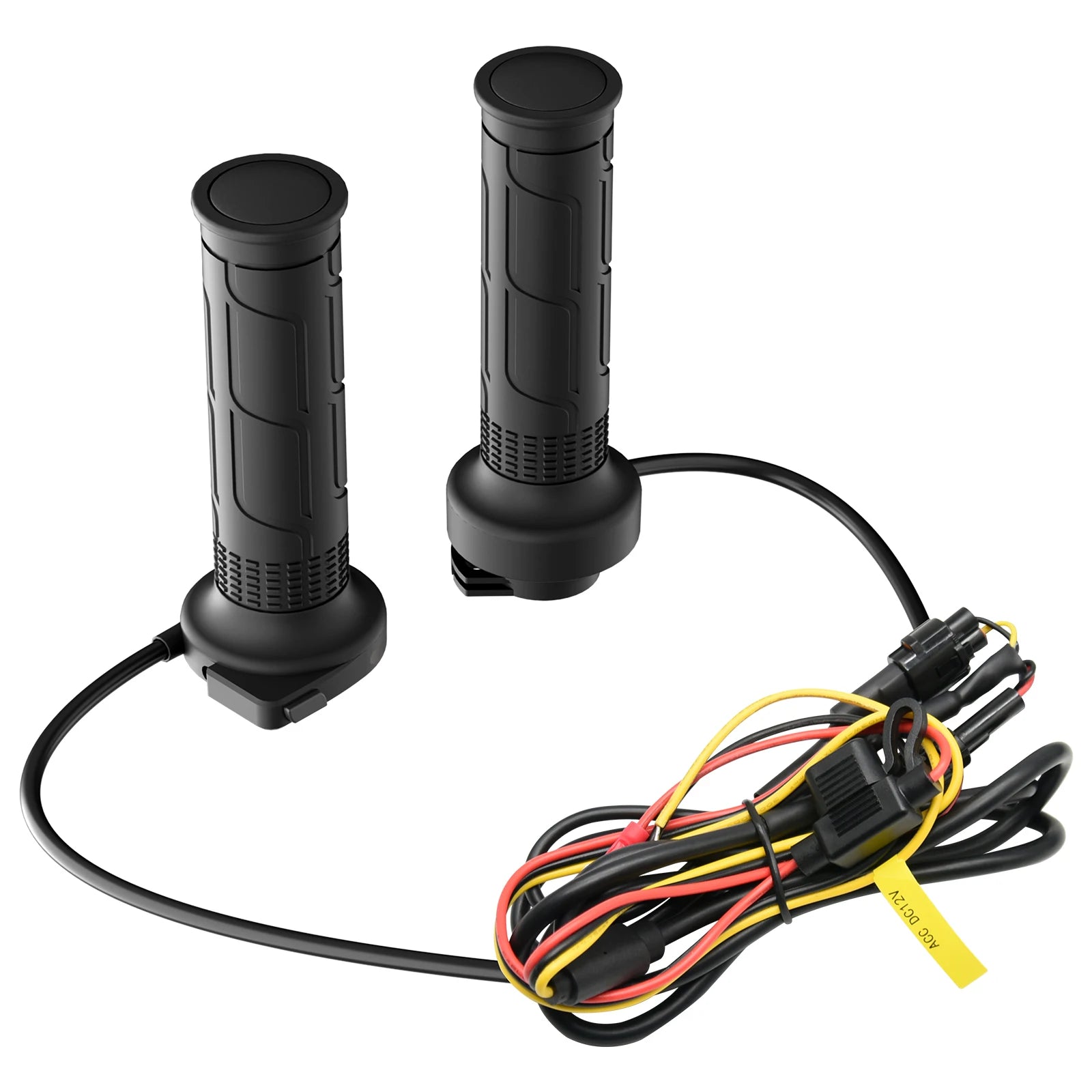 1 Pair 12V 22mm Motorcycle Hand Heated Grips 5-Gear Temperature Adjustable Electric Heating Handle Universal Motorcycle Hot Grip - Problems Solved