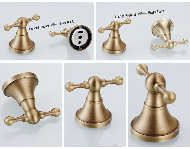 Wall-mounted antique brass bathroom toilet paper holder with a sleek design, perfect for classic and vintage-style bathrooms.