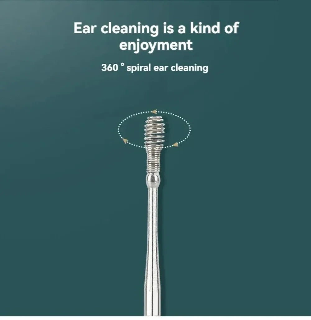 Ear Cleaner 6Pcs/Set Earpick Ear Wax Remover Ear Spoon Curette - Problems Solved