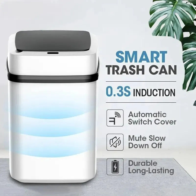 Kitchen Trash Bin 13L Bathroom Touch Trash Can In The Toilet - Problems Solved