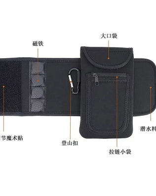 Magnetic Gym Handbag, Portable Key and Phone Holder with Cup Sleeve, Wall-Mounted Fitness Organizer Bag for Workout Essentials - Problems Solved