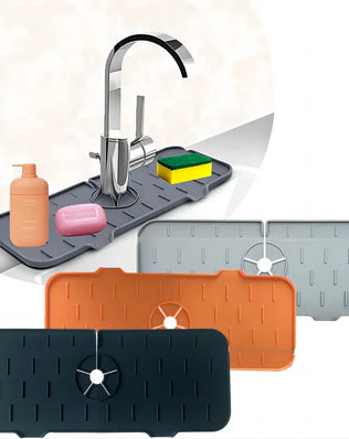 Kitchen Gadgets Silicone Faucet Absorbent Pad Shelf Sink Splash - Problems Solved
