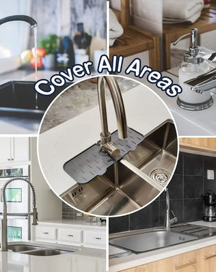 Kitchen Gadgets Silicone Faucet Absorbent Pad Shelf Sink Splash - Problems Solved