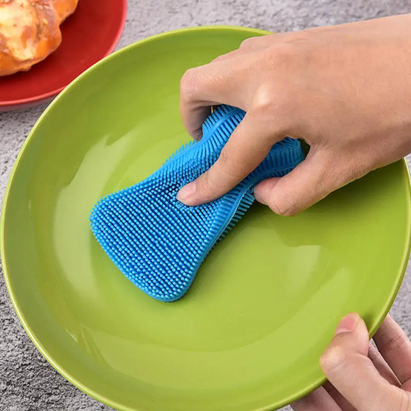 4PCS Kitchen Silicone Sponge Dish Washing Scrubber - Problems Solved