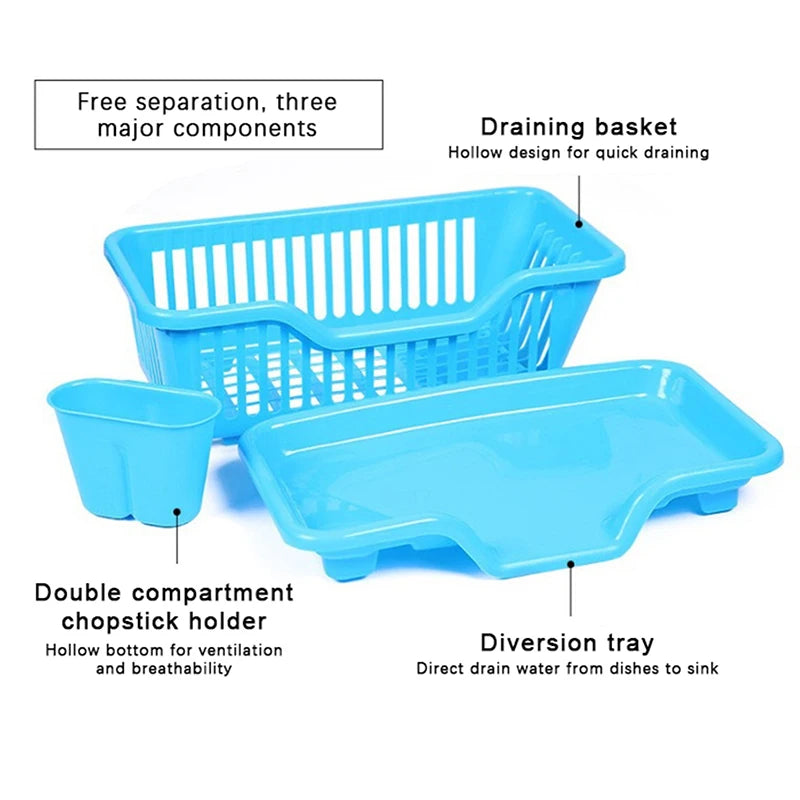 Kitchen Drainage Rack With Drainer Board Countertop Utensils - Problems Solved