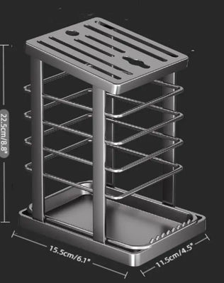 Kitchen Countertop Companion: Multi-function Dish Rack, Knife - Problems Solved