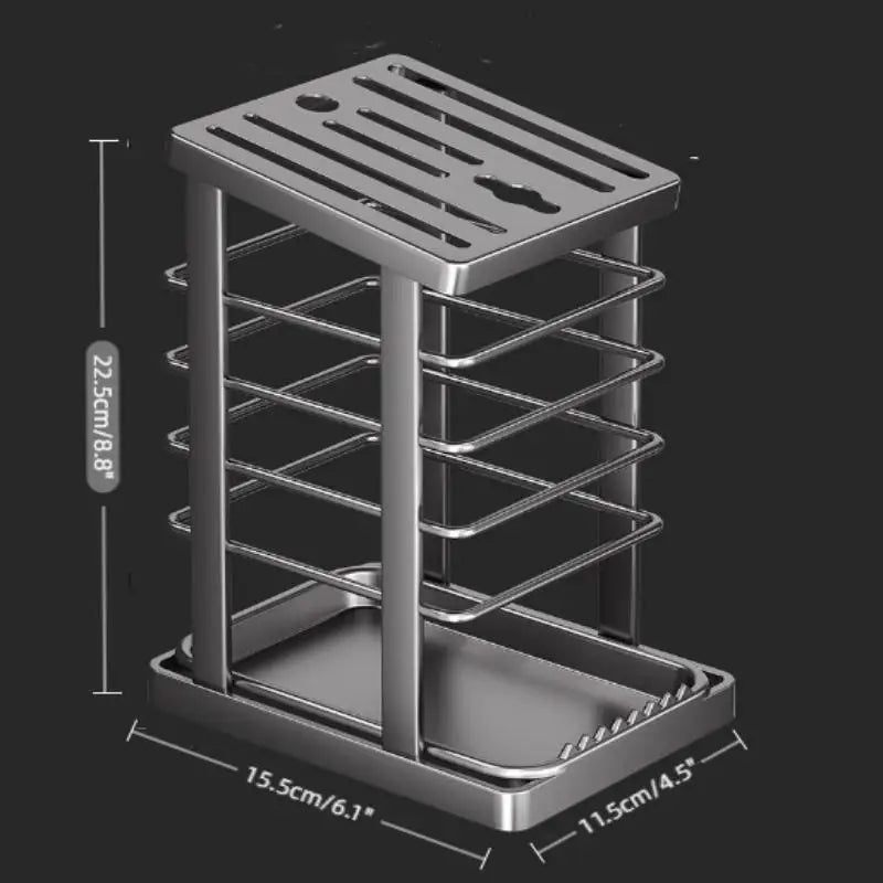 Kitchen Countertop Companion: Multi-function Dish Rack, Knife - Problems Solved