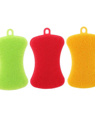 4PCS Kitchen Silicone Sponge Dish Washing Scrubber - Problems Solved