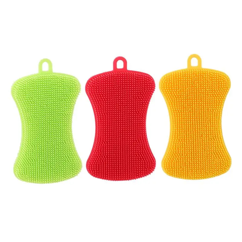 4PCS Kitchen Silicone Sponge Dish Washing Scrubber - Problems Solved