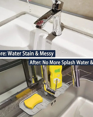 Kitchen Gadgets Silicone Faucet Absorbent Pad Shelf Sink Splash - Problems Solved