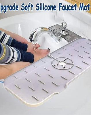 Kitchen Gadgets Silicone Faucet Absorbent Pad Shelf Sink Splash - Problems Solved