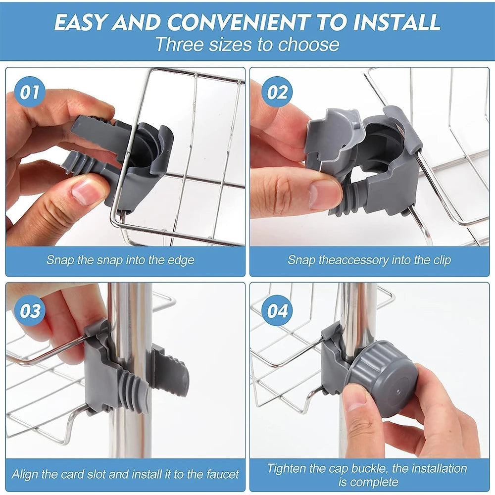 Kitchen Sink Drain Rack Sponge Storage Flexible Faucet Holder Soap Drainer Towel Rack Shelf Organizer Kitchen Accessories - Problems Solved