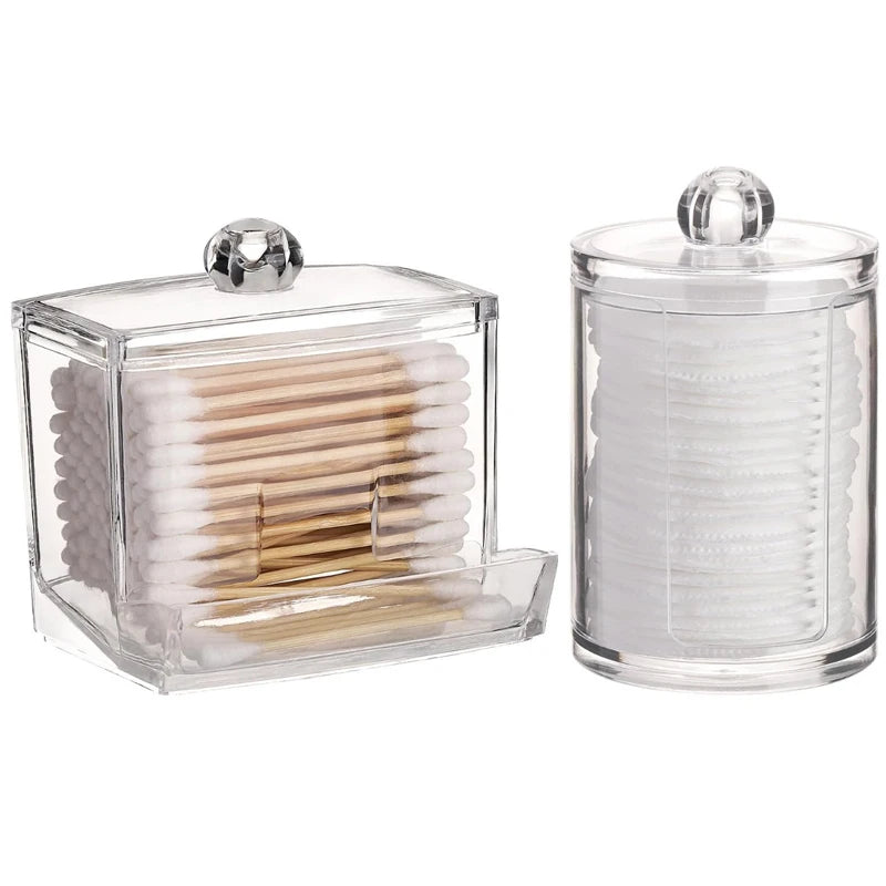 Bathroom Organizer Accessories Set Qtip Holder Storage - Problems Solved